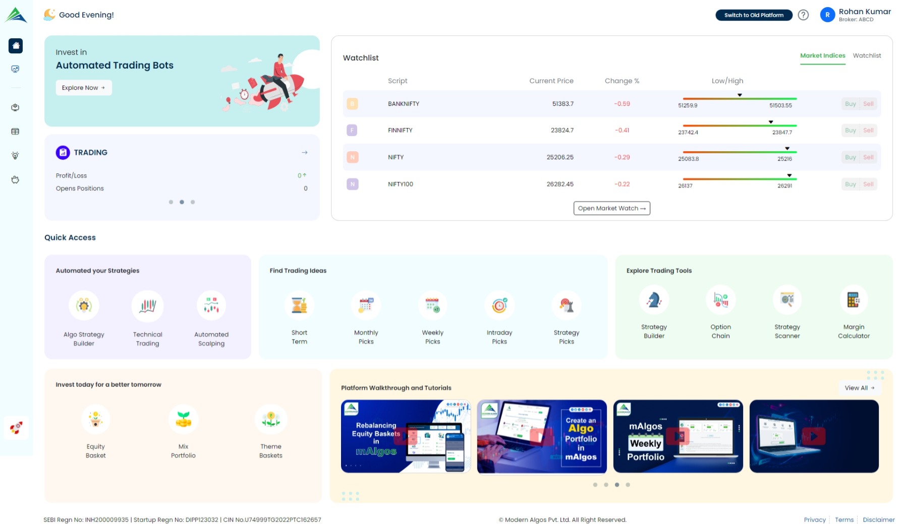 Automated Trading Simplified | Modern Algos